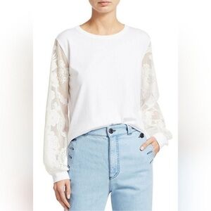 See By Chloé Lace Long-Sleeve Shirt